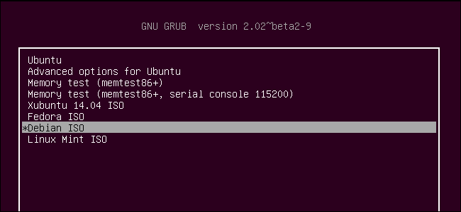 Загрузка файлов образов дисков дистрибутивов Linux формата ISO непосредственно с жесткого диска