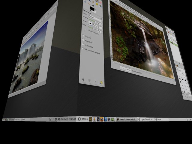 трехмерный куб в Linux Mint