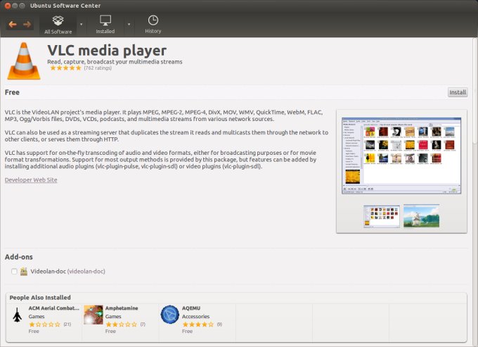 Установка VLC