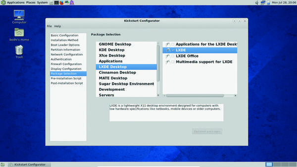 Kickstart Configurator