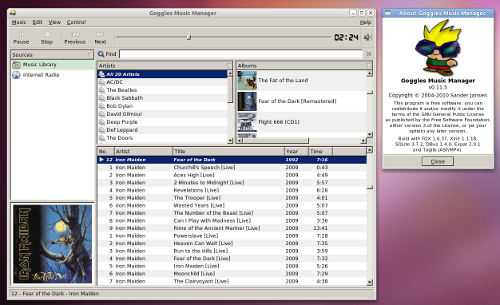 Goggles Music Manager