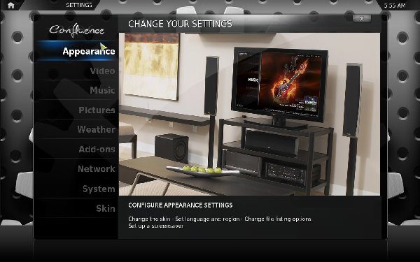 XBMC - настройка программы