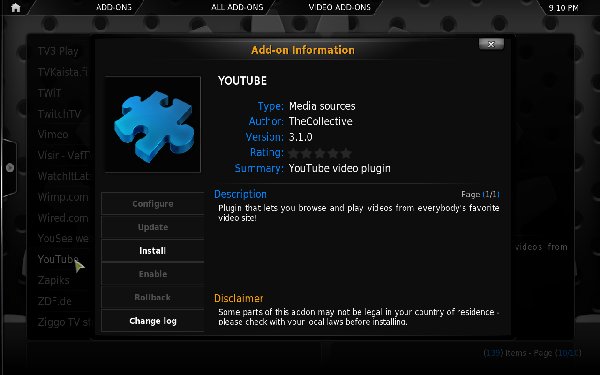 Плагин Youtube - дополнительная информация