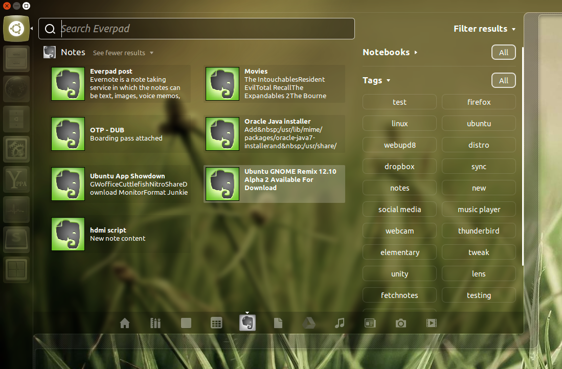 Everpad с Lens