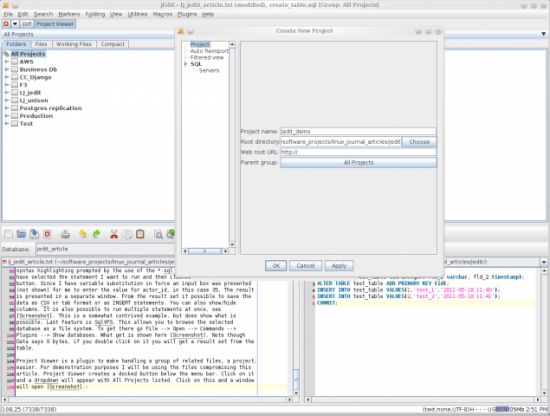 Рис. 8 Настройка проекта в Project Viewer