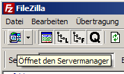 Менеджер сайтов FileZilla