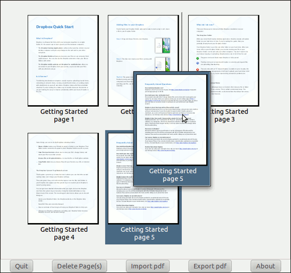 редактирование документа в PDF-Shuffler