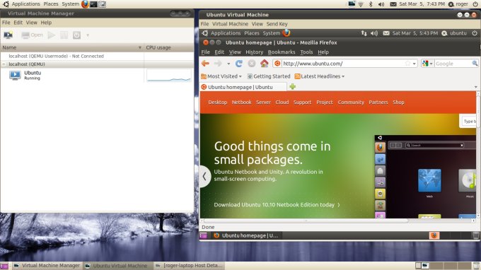 Ubuntu, запущенная под NAT