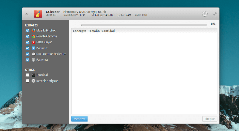 GCleaner для Ubuntu
