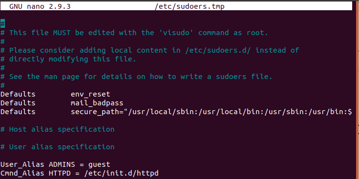 файл sudoers