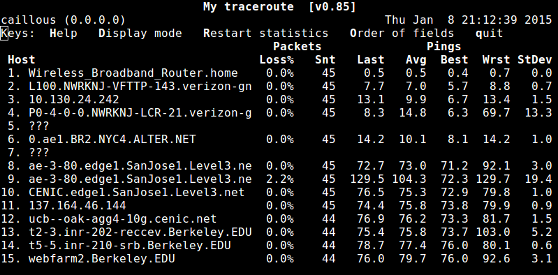 traceroute